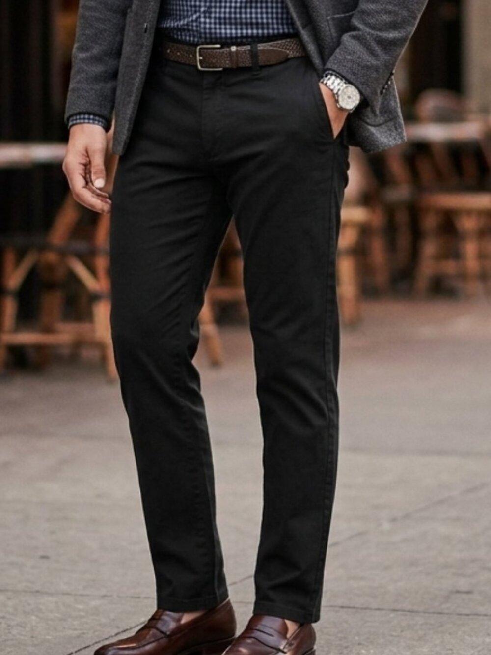 Dockers Men's Ultimate Chino Pants Black Smart 360 Flex Stretch Slim Fit